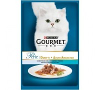 Purina Gourmet Perle 85gr duetti con Pesce dell'oceano e tonno 